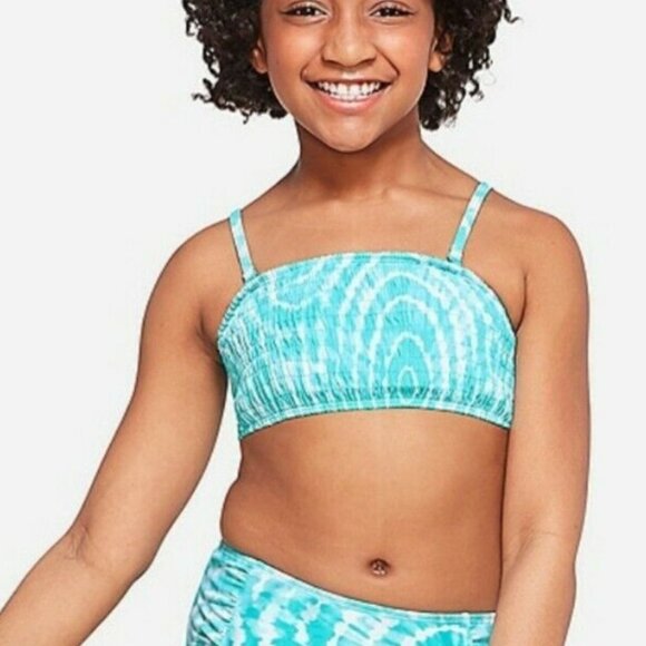 Blue & White 2 Pcs Justice Bikini Swimsuit Size 8 - Picture 1 of 13